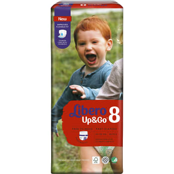 Byxblöjor Up&Go Strl 8 19-30kg 28-p Miljömärkt Libero