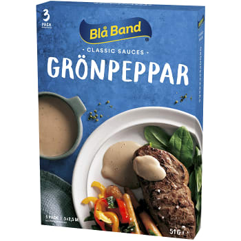 Grönpepparsås 3-p 7,5dl Blå Band