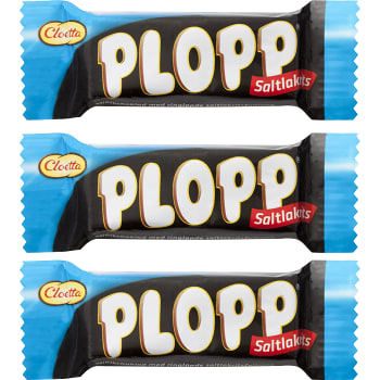 Godis Plopp Saltlakrits Ca Cloetta