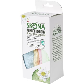 Mikrofiberduk 4-p ICA Skona