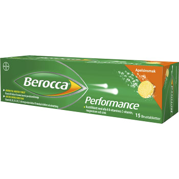 Performance Apelsinsmak Brustablett Kosttillskott 15-p Berocca