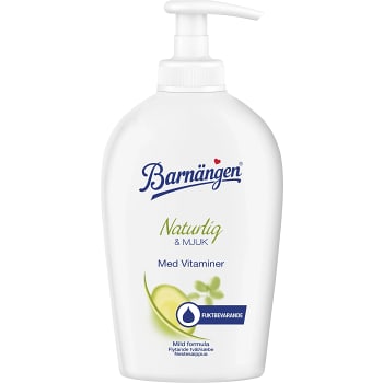 Naturlig & mjuk Flytande handtvål 250ml Barnängen