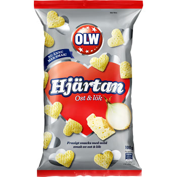 Hjärtan Ost & lök 100g OLW