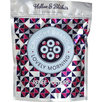 Crunchy Granola Hallon & blåbär 500g Renée Voltaire