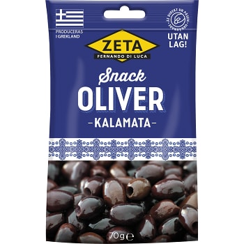Oliver Snack Kalamata Havssalt 70g Zeta