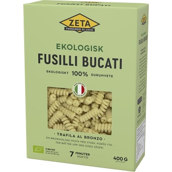 Fusilli bucati Ekologisk 400g Zeta