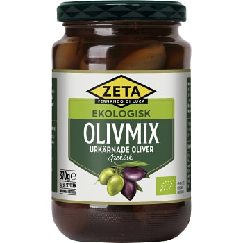 Olivmix Grekisk Urkärnade Ekologisk 170g Zeta