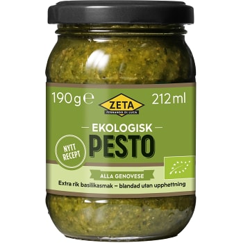Pesto alla Genovese Ekologisk 190g Zeta