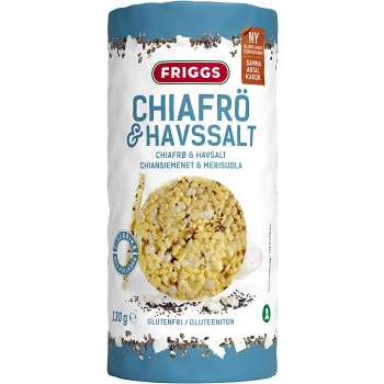 Majskakor Chiafrö & havssalt Glutenfri 130g Friggs