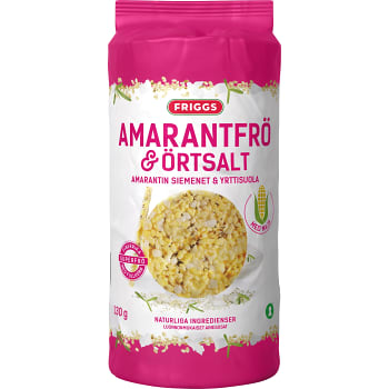 Tunna riskakor Amarant & örtsalt 130g Friggs