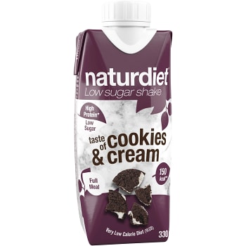 Cookies & Cream Shake 330ml Naturdiet