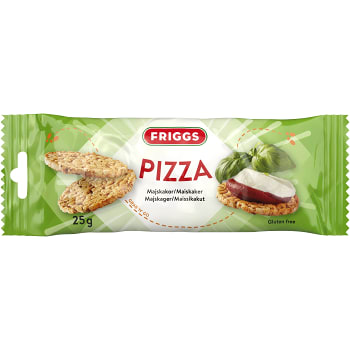 Majskakor Pizza Snackpack Glutenfri 25g Friggs