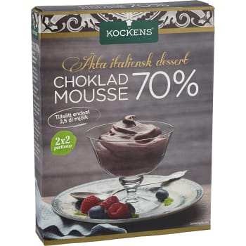 Chokladmousse 70% 115g Kockens