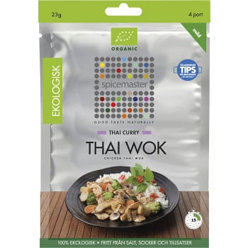 Thai wok kryddmix Ekologisk 23g Påse Spicemaster