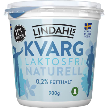 Kvarg Naturell Laktosfri 900g Lindahls