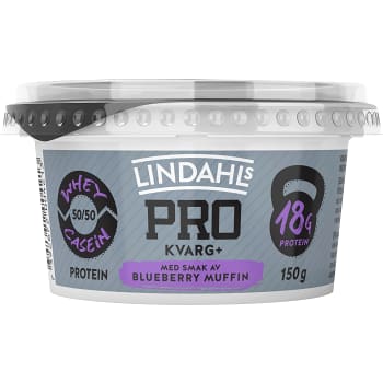 Proteinkvarg PRO + Blueberry muffin 150g Lindahls