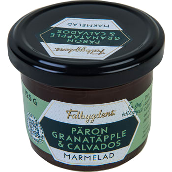 Delikatessmarmelad Päron & granatäpple med calvados 125g Falbygdens ost