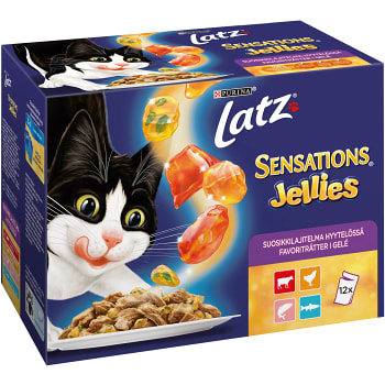 Kattmat Våt Sensations Jellies 100g 12-p Latz
