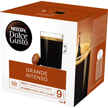 Kaffekapslar, Dolce Gusto, Grande Intenso, 16-p Nescafe