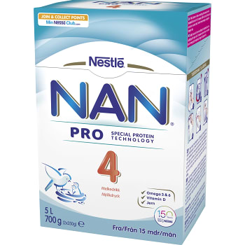 Nan 4 Junior Mjölkdryck 700g Från 15m Nestle