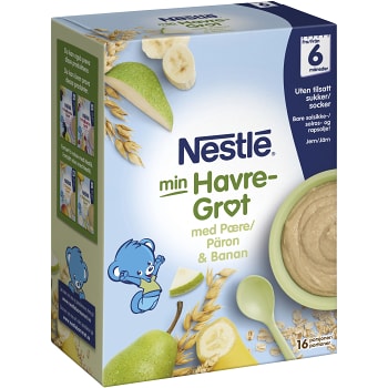 Havregröt Päron & banan 6m 480g Nestle