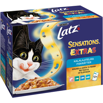 Kattmat Våt Sensations Extras 100g 12-p Latz