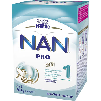 Mjölkersättning NAN Pro 1 Från 0 månader 800g Nestle