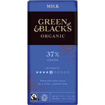 green and black choklad ica