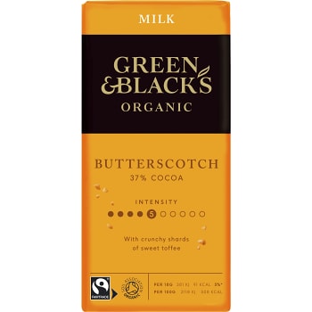 Chokladkaka Butterscotch 37% 90g Green & black´s