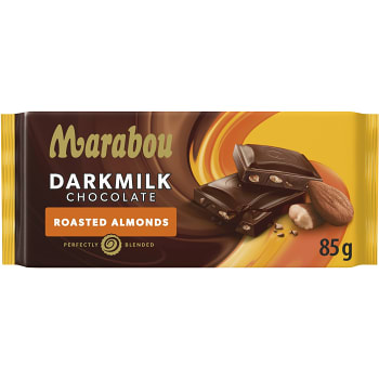 Chokladkaka Dark Milk Roasted Almonds 85g Marabou