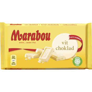 Vit chokladkaka 185g Marabou