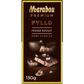 Chokladkaka Premium Filled french nougat 130g Marabou