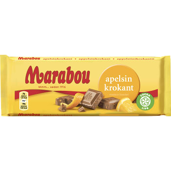 Chokladkaka Apelsinkrokant 100g Marabou