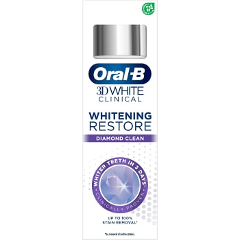 Tandkräm 3D White Clinical Whitening Diamond Clean 75ml Oral-B | Handla ...