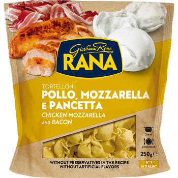 Tortelloni Kyckling mozzarella & pancetta 250g Rana