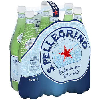 Vatten Kolsyrad 1l 6-p San Pellegrino