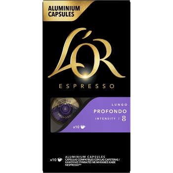 Kaffekapslar Lungo 8 Profondo 10-p L'OR