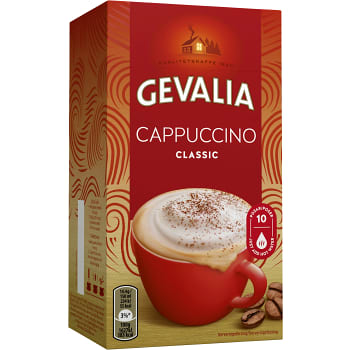 Cappuccino Original Snabbkaffe 10-p 144g Gevalia