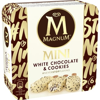 Glasspinne White Chocolate & cookies 6-p Magnum