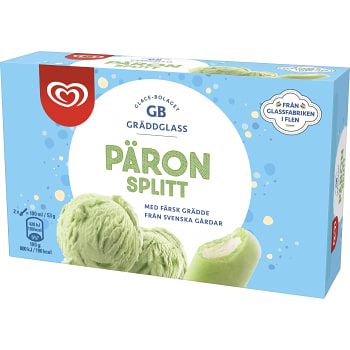 Gräddglass Päronsplitt 500ml GB Glace