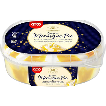 Glass Lemon meringue pie 900ml GB Glace