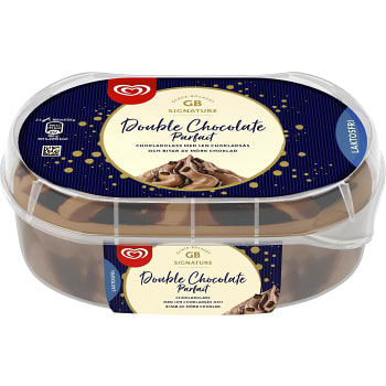 Glass Double chocolate parfait Laktosfri 850ml GB Glace