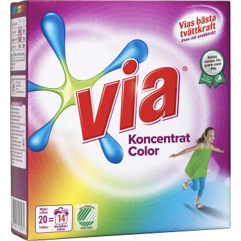 Tvättmedel Color 750g Via