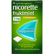 Nicorette Fruktmint Medicinskt tuggummi 2mg 30-p