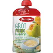Gröt med päron & aprikos Från 6m 120g Semper