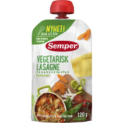 Barnmat Vegetarisk lasage 6m 120g Semper