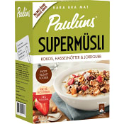 Supermüsli Kokos hasselnötter & jordgubb 470g Pauluns