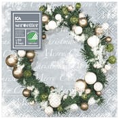 Servett Julkrans 33cm 20-p ICA Home