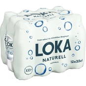 Vatten Kolsyrad Naturell 33cl 12-p Loka