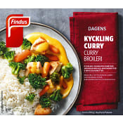 Kycklingfilé curry Måltid Fryst 390g Findus